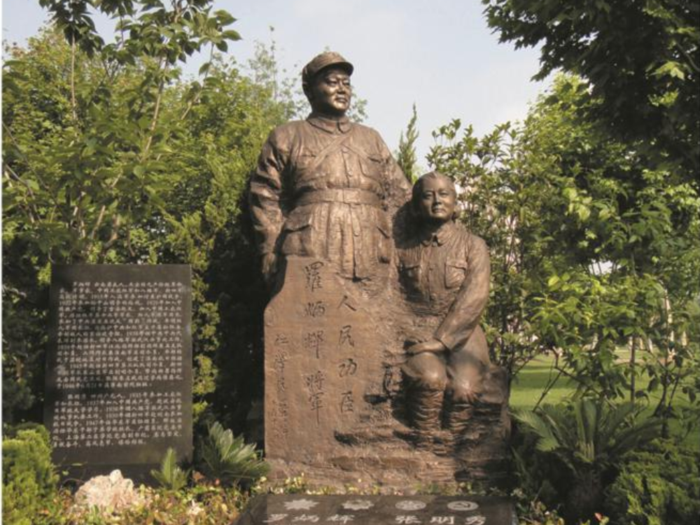 上海福寿园新四军园锻铜人物雕塑