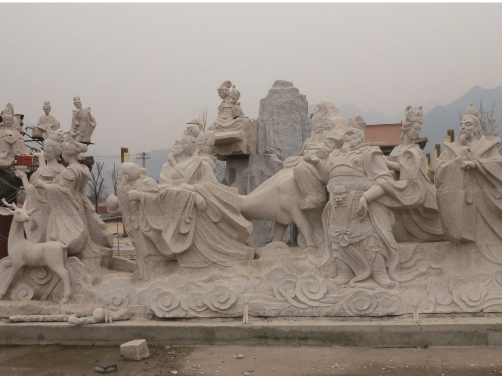 陕西西安终南山景区石材雕塑